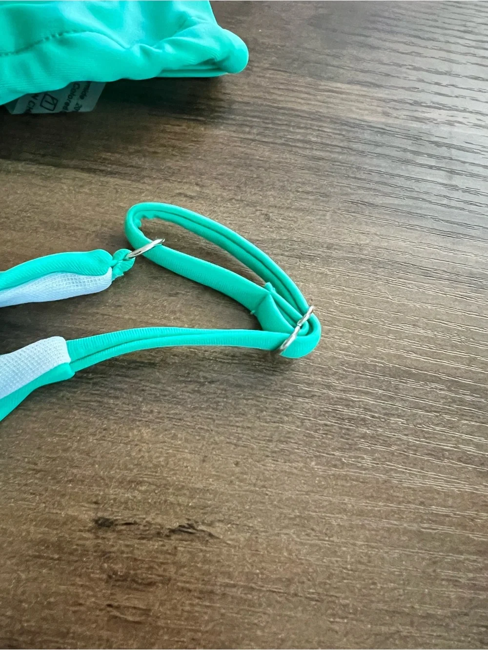 Turquoise Green Triangle Halter Thong Bikini Set